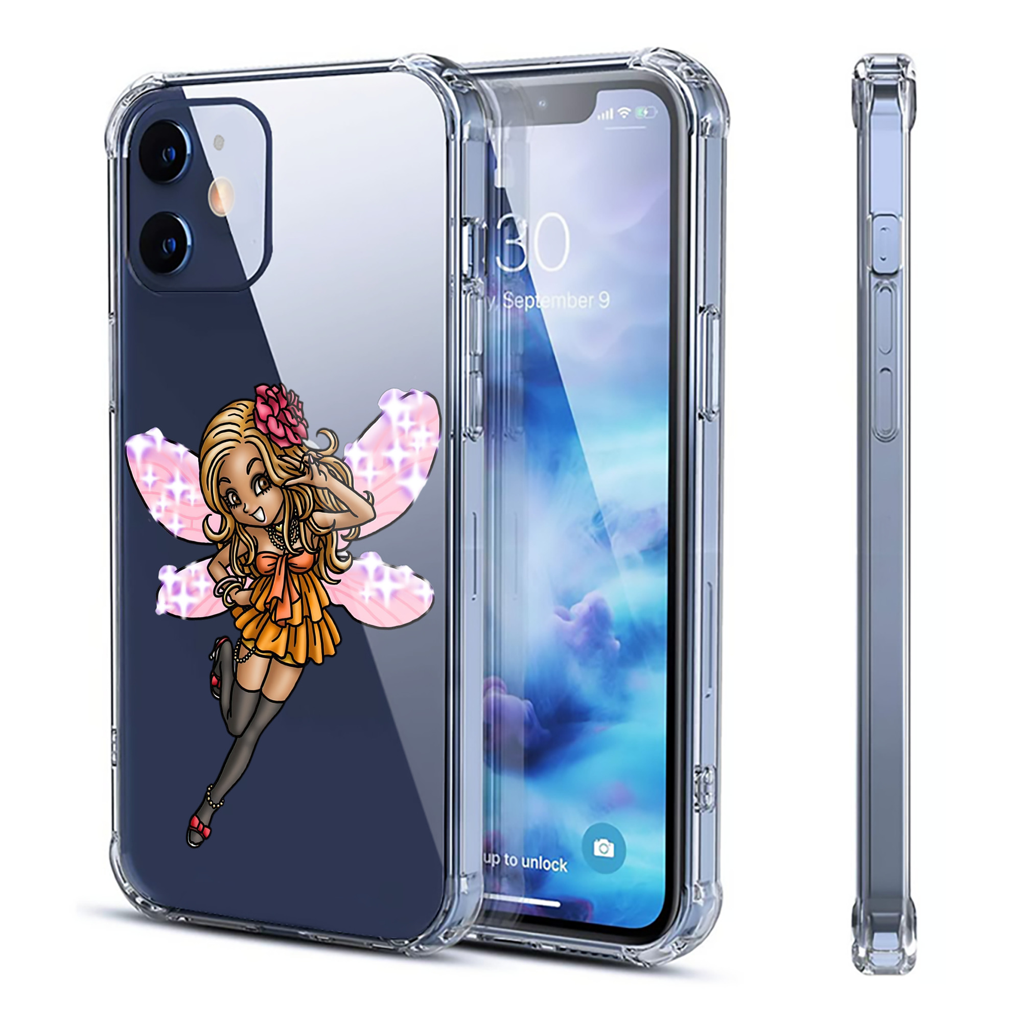 （画像用） ドラゴンクエスト Doragon Kuesuto Dragon Quest 【iPhone 12シリーズ対応】透明スマホケース（クリアソフトケース）